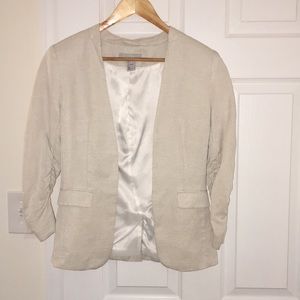 3/4 sleeve linen  like blazer